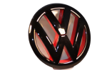 VW Golf MK6 Front Emblem Schwarz glanz / Rot